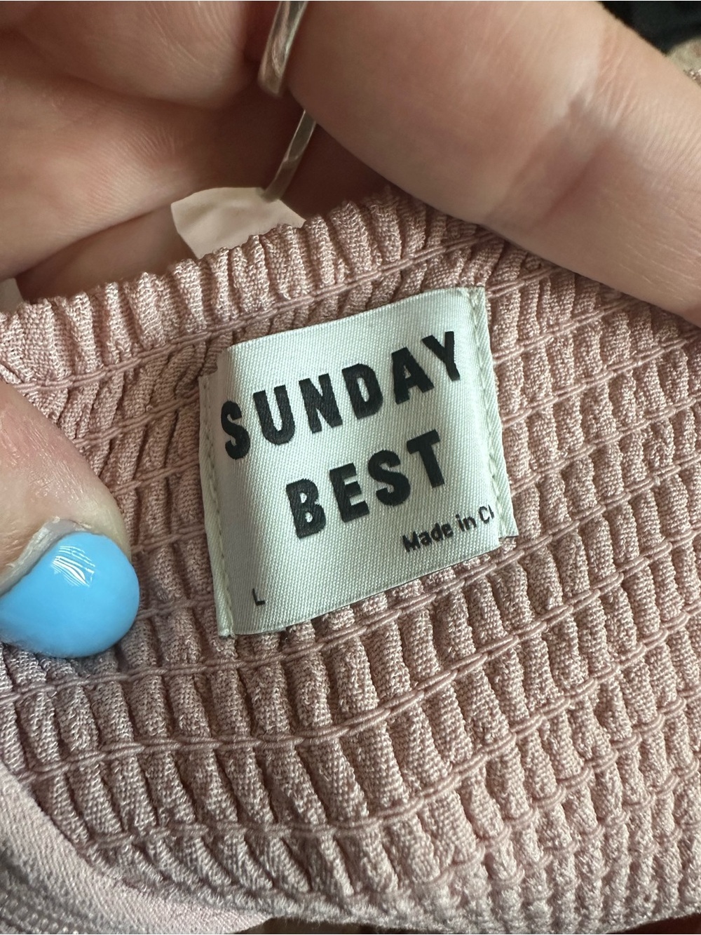 Aritzia Sunday Best Delilah dress blush pink size large item 85159 - Picture 4 of 7